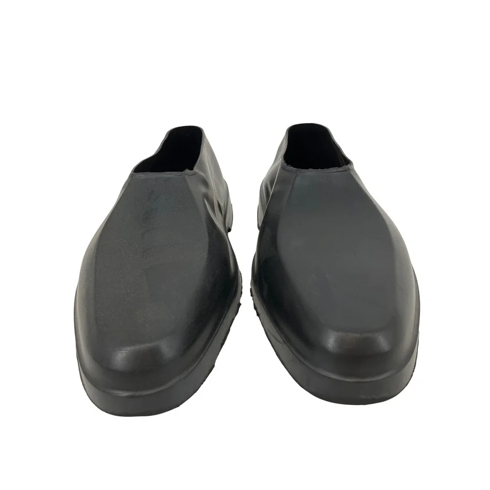 Totes Overshoes Men XL Black Excellent Natural Rubber Rain Shoe Protectors USA